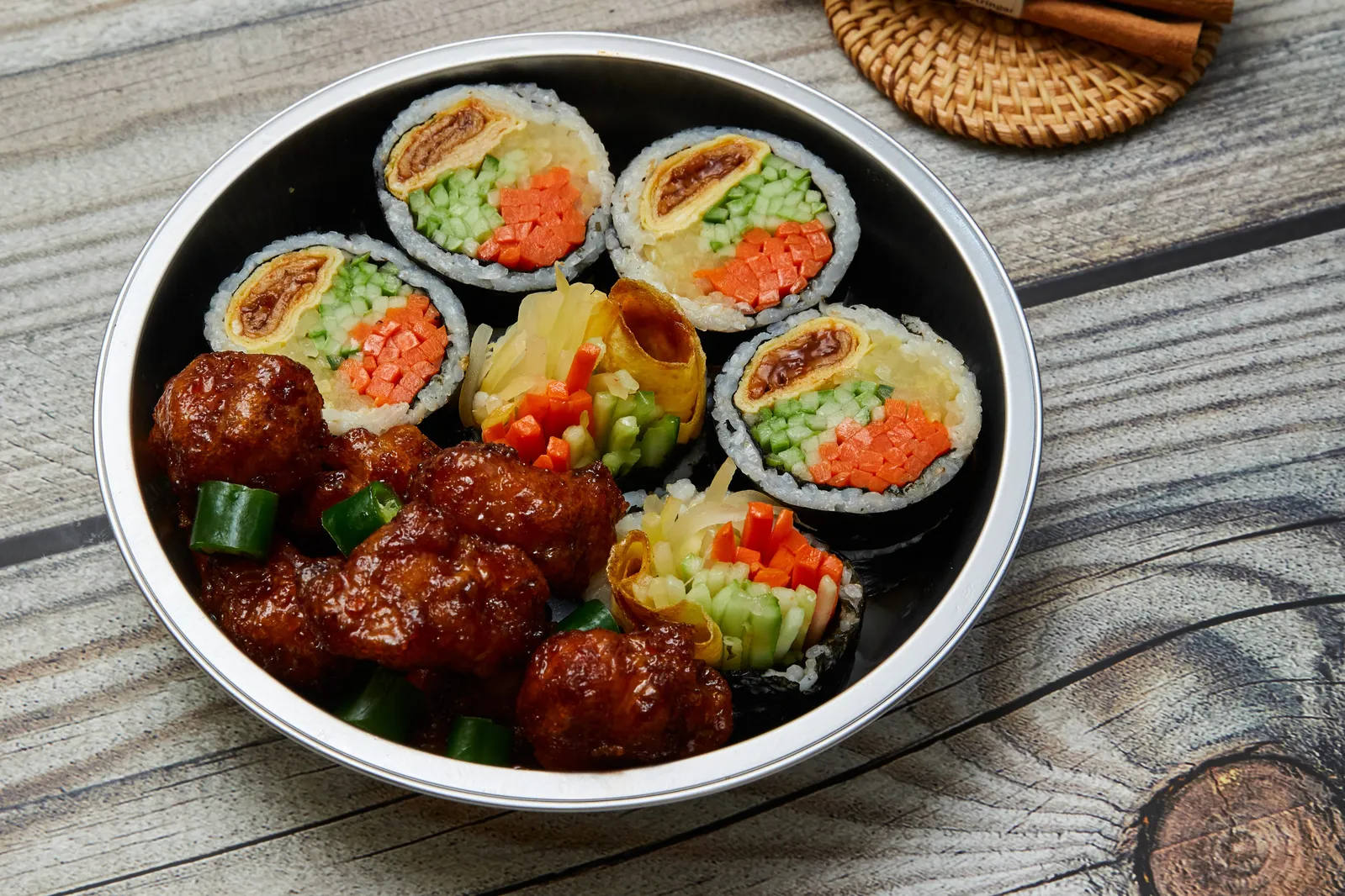 오토김밥과 닭강정 콤비세트